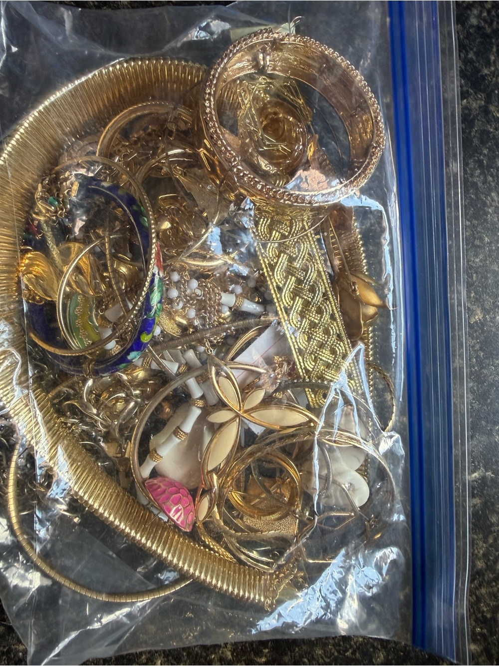 Gold Tone Mixed mystery Jewelry Lot